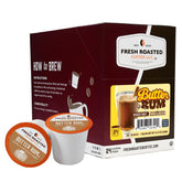 Fresh Roasted Coffee butter rum pod front packaging showing label and count for convenience