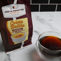 Fresh Roasted Coffee close-up of drip-ground texture benefit: consistent grind for drip makers