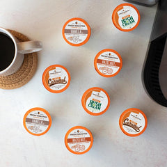 Fresh Roasted Coffee pod close-up highlighting seal and flavor capsule freshness
