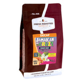 Fresh Roasted Coffee front packaging showing 12 oz bag and Tropical appearance benefit