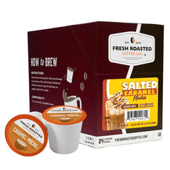 Fresh Roasted Coffee front packaging showing 24-count and flavor benefit