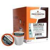Fresh Roasted Coffee front packaging shows organic label and benefits