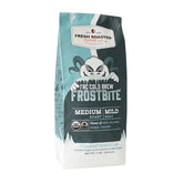 Fresh Roasted Coffee Frostbite front bag showing organic label and freshness