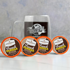 Fresh Roasted Coffee ground coffee texture showing dark roast depth and aroma