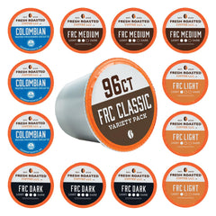 Fresh Roasted Coffee close-up of medium roast K-Cup pod highlighting smooth flavor