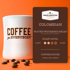 Fresh Roasted Coffee brewing in French press showing full-bodied cup result