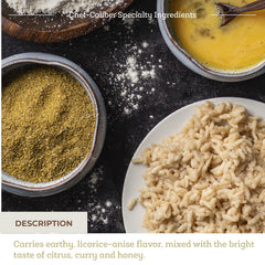 Fresh & Wild close-up of fennel pollen granules, showing texture and aroma