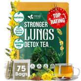 FreshDrinkUS box front showing StrongerLungs blend and eco tea bags benefit convenience