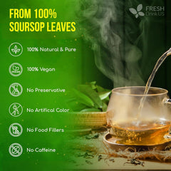 FRESHDRINKUS brewing in glass teapot demonstrating clear infusion and visual clarity