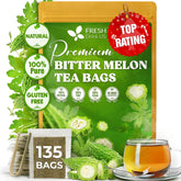 FRESHDRINKUS front packaging showing resealable pouch and 135 tea bags for freshness