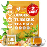 FreshDrinkUS front packaging showing 135 tea bags and resealable pouch benefit clarity