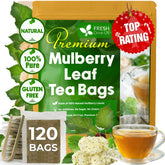 FRESHDRINKUS front packaging showing 120 tea bags and eco kraft pouch benefit freshness