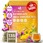 FRESHDRINKUS front packaging showing 135 tea bags and brand clarity