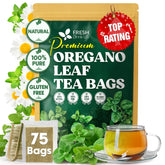 FRESHDRINKUS front packaging showing 75 tea bags and product branding benefits