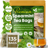 FRESHDRINKUS front packaging showing spearmint tea benefits and label