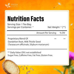 FRESHDRINKUS tea bag close-up highlighting mesh and easy steeping benefit