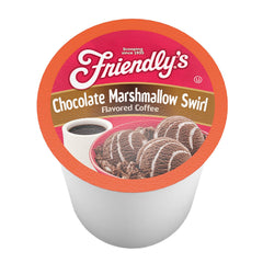 friendly's brewed cup with crema highlighting rich dessert coffee flavor