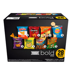 Frito‑Lay bold mix cube front packaging showing 28-count convenience