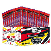 Frito Lay front packaging showing Jack Link's Doritos spicy sweet chili flavor and multipack benefit