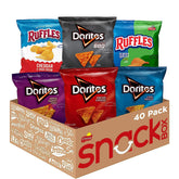 Frito-Lay front packaging showing 40-count variety pack and convenience
