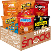 Frito-Lay front packaging showing full 21-count assortment and convenience