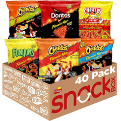 Frito Lay front packaging showing 40-count mix, helps identify contents quickly