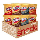 Fritos front packaging showing assortment and benefit of variety