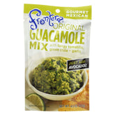 Frontera Foods front packaging of Original Guacamole Mix showing product and case convenience