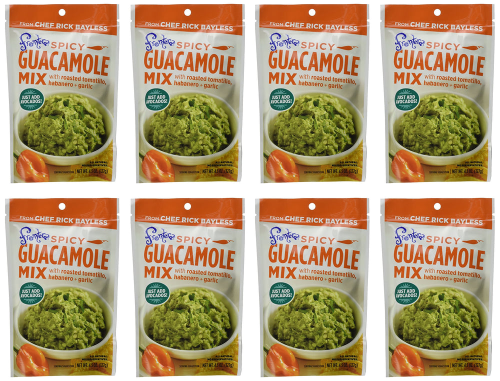 frontera front packaging showing the spicy guacamole mix for quick restaurant-style flavor