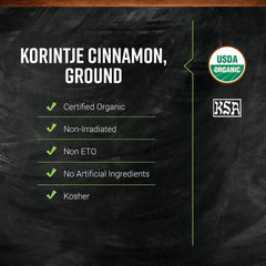 Frontier Co-op Korintje cinnamon texture detail highlighting rich color and potency benefit