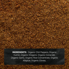 Frontier Co-op chili powder texture close-up highlighting vibrant color and aroma