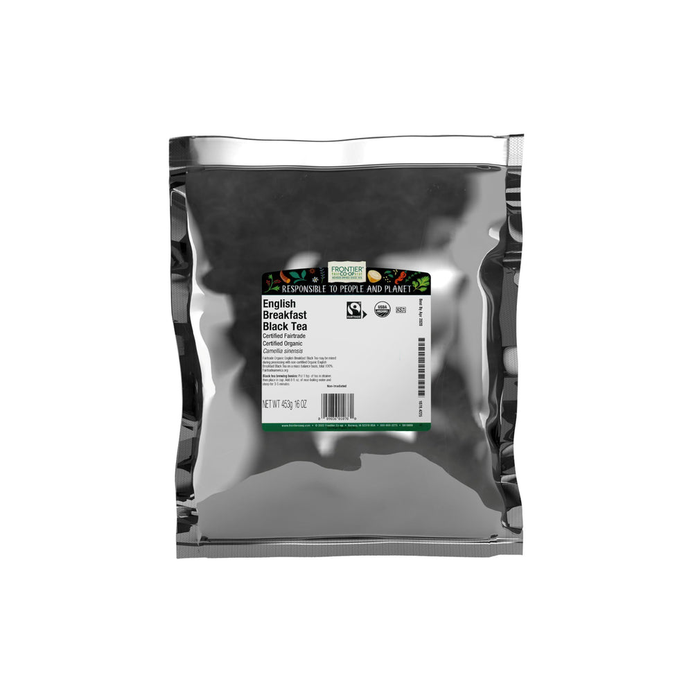 Frontier Co-op front bag showing 1-pound bulk and certifications for value