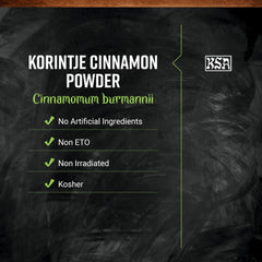 Frontier Co-op spoon measures cinnamon for accurate recipe portioning