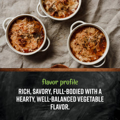 Frontier Co-op vegetarian broth poured into bowl adding savory flavor quickly