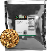 Frontier Co-op front packaging of 16 oz orange peel showing product and brand benefit