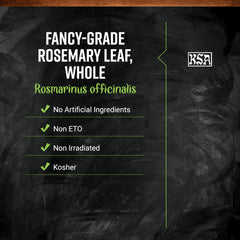 Frontier Co-op rosemary bulk bag with hand for scale shows cost‑saving benefit