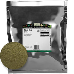 Frontier Co-op front packaging showing 1 lb resealable bag and organic label