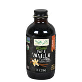 Frontier Co-op vanilla flavoring front packaging showing bottle and label for easy identification