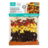 Frontier Soups front packaging showing two-package bundle and label benefits