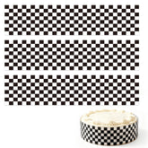 Fukaisu front packaging showing three checkered edible strips, simplifies party decorating