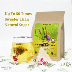 FullChea brewed cup of licorice tea steaming, ready to drink