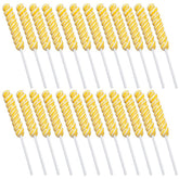 Fun Express front pack showing 24 yellow lemon swirl lollipops for party-ready appeal