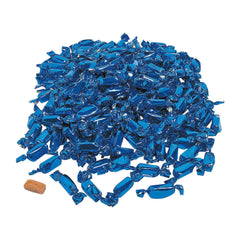 Fun Express foil-wrapped caramels front bag view shows bulk quantity and convenience