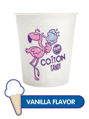 Fun Sweets tub top view with lid on highlighting resealable convenience and freshness