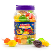 FUNTASTY front of jar showing 40-count label and colorful candies for easy gifting