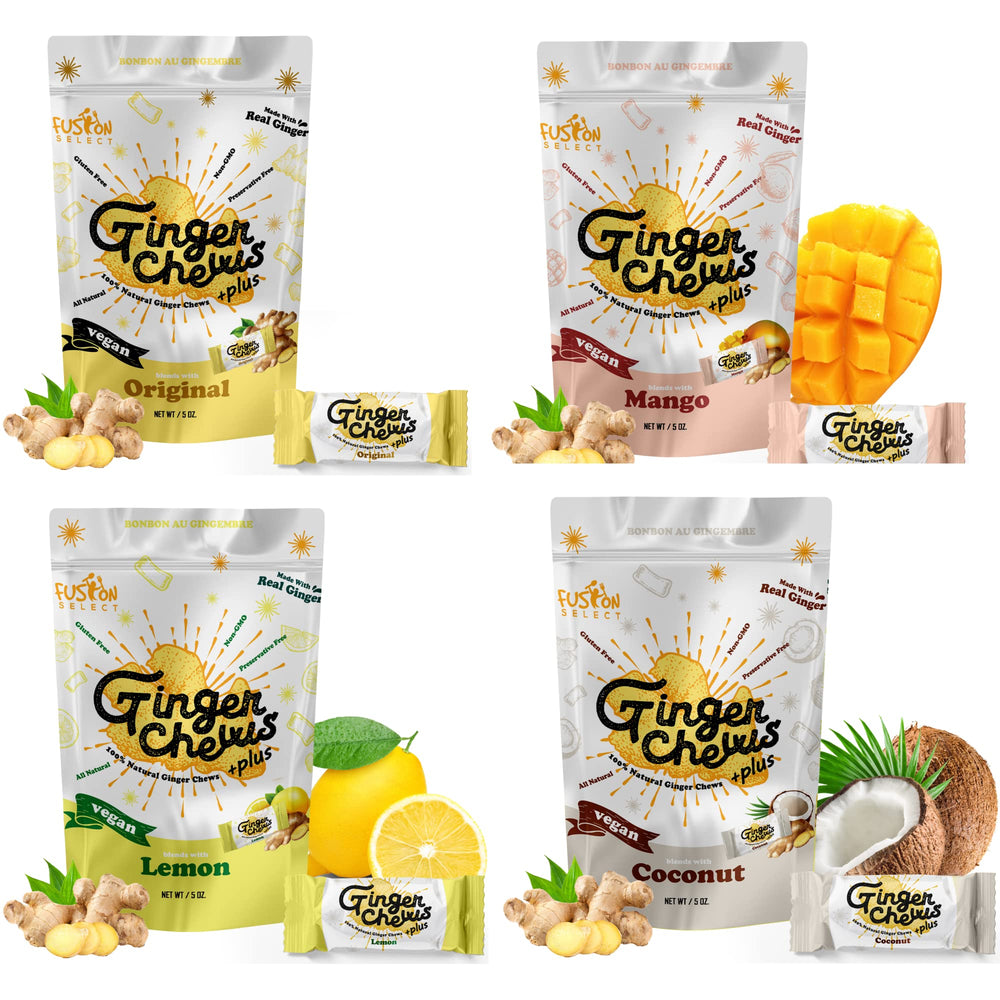 Fusion Select front packaging showing brand and four-flavor assortment, clear benefit portability