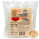 Fusion Select front packaging showing three shelf‑stable udon packs, convenient storage