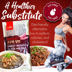 Fusion Select cooked noodles in bowl soaking up savory broth for satisfaction