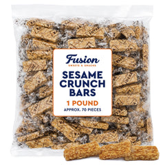 Fusion Sweets And Snacks individually wrapped bar showing convenient portioning