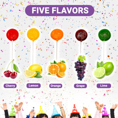 Fusion Sweets spread of five fruit flavors showing variety for events